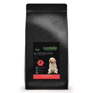 Ecomida Superfood 65 % Wołowina Angus 12kg, Szczeniaki i młode Psy, karma sucha Bez Zbóż HYPO