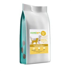 ecomiVET+ Hypoallergenic Kompleksowa Formuła Prozdrowotna dla szczeniąt i psów dorosłych 1.5kg sucha dieta dla psów 100% hydrolizat łosoś